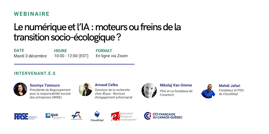 Le numérique et l’IA: Moteurs ou freins de la transition
socio-écologique ?